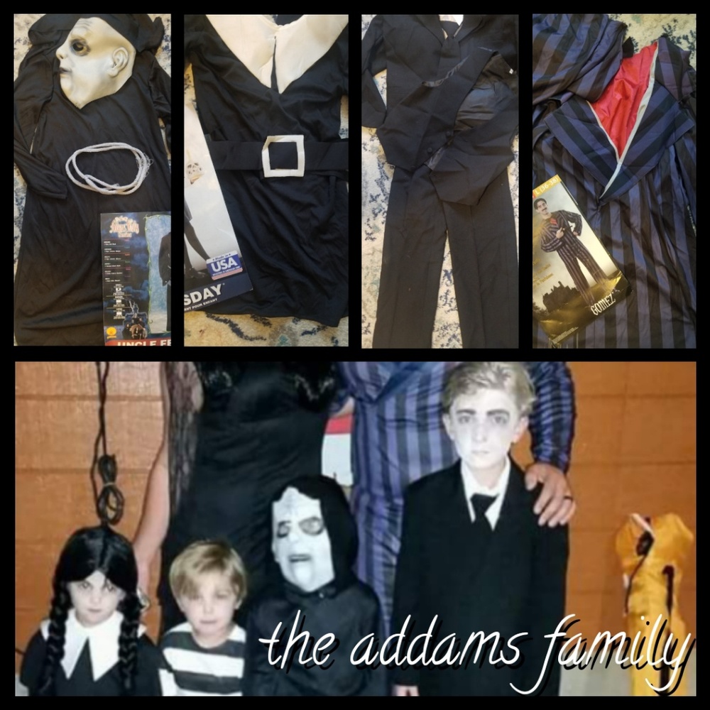 Addams Family group costumes